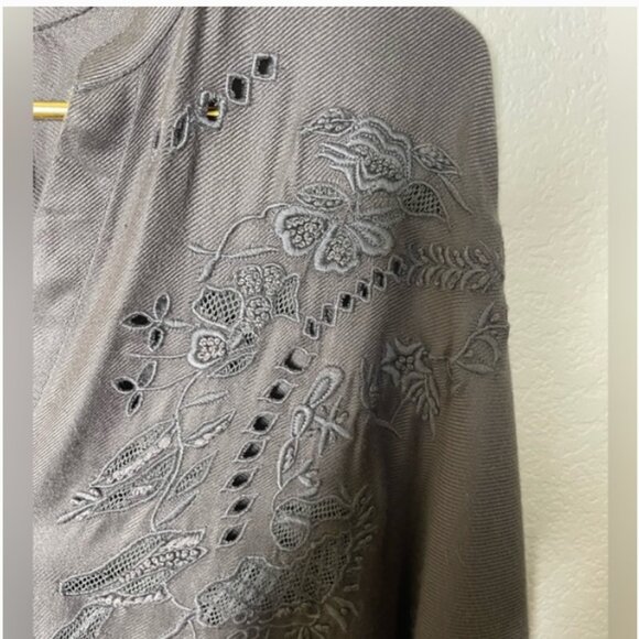 🤍🖤🤍Zadig & Voltaire Rine Deluxe Embroidered tunic dress size small - Picture 2 of 5